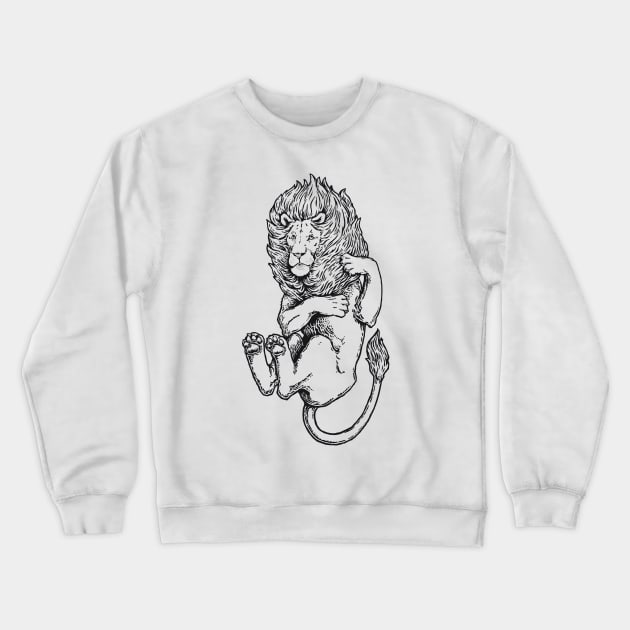 A Levity of Animals: Lion's Pride Crewneck Sweatshirt by calebfaires